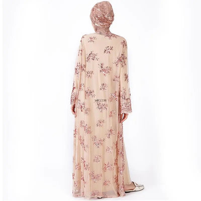 Abaya Kimono Fleuri