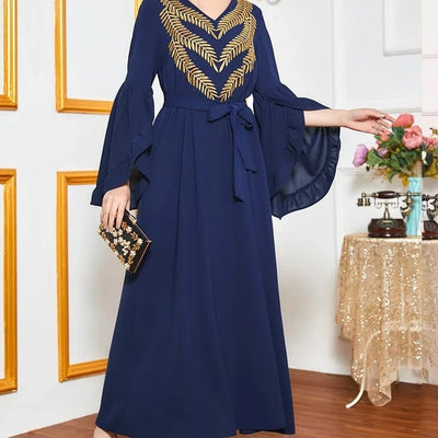 Abaya Dubai Bleu Roi