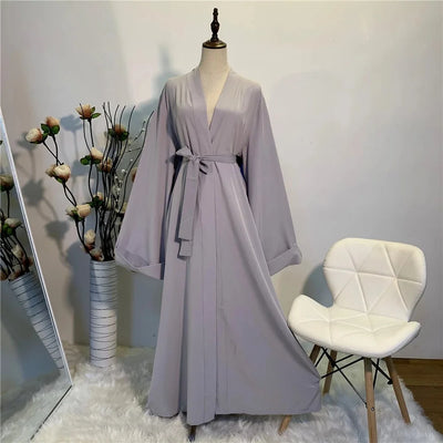 Grey Kimono Abaya