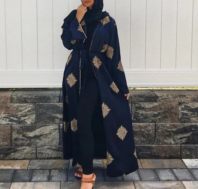 Kimono Abaya Bleu