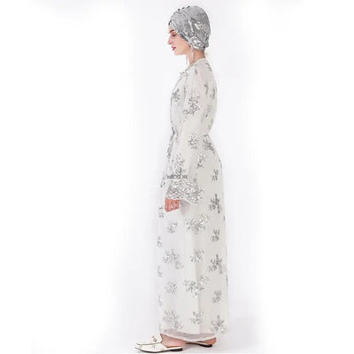 Abaya Blanche Simple