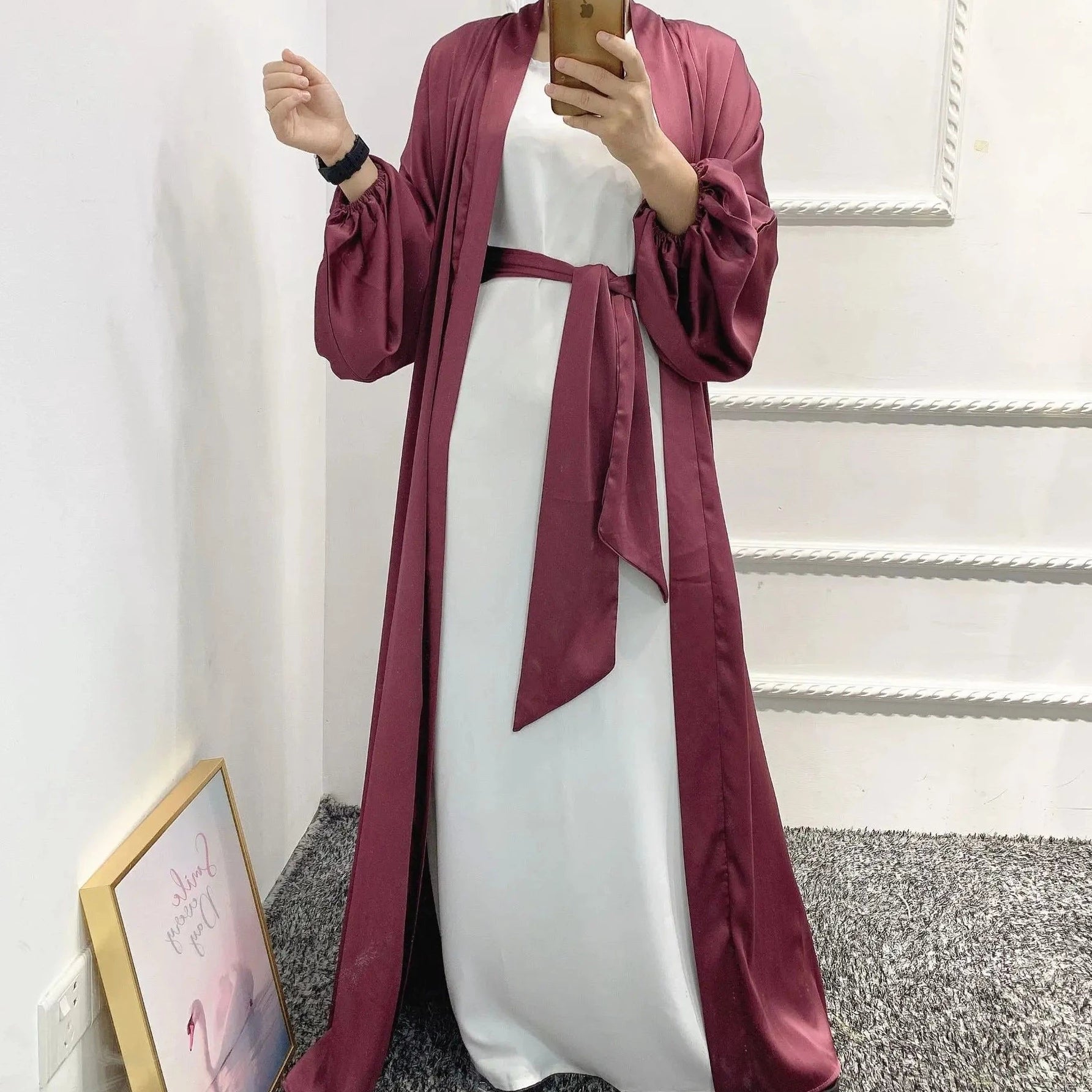 Abaya Satiné