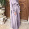 Abaya Violet Pastel