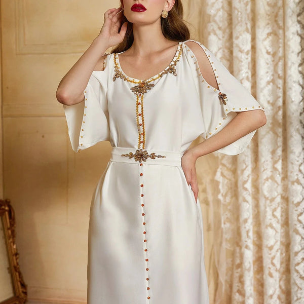 Robe discount orientale blanche