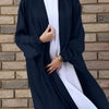 Veste Noire Femme Style Kimono