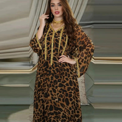Qamis Style Leopard