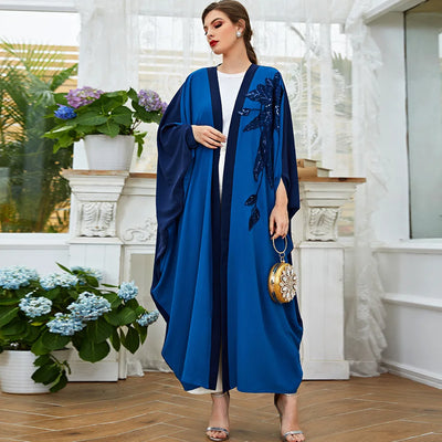 Abaya Kimono Bleu