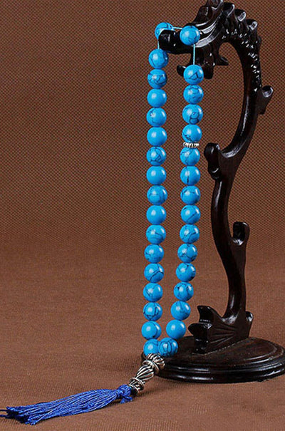 Chapelet Musulman Bleu Turquoise
