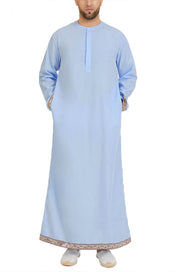 Djellaba Homme Bleu Ciel