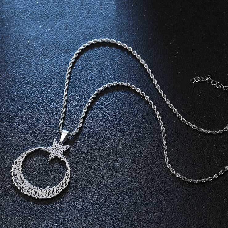 Collier Pendentif Croissant De Lune