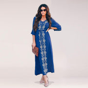 Caftan Marocain Bleu Roi