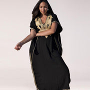 Caftan Marocain Noir et Blanc