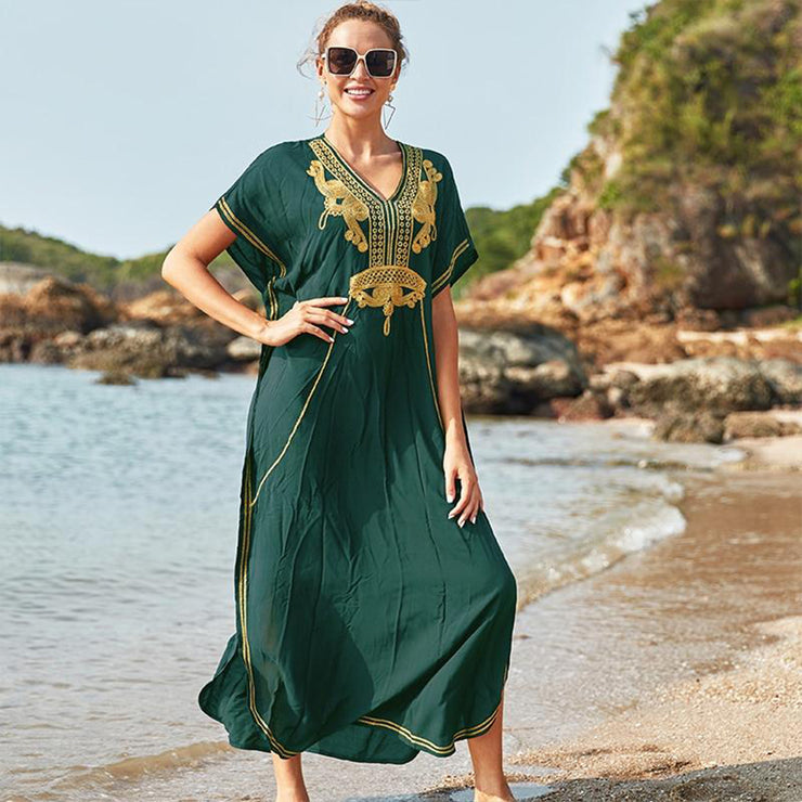 Caftan Marocain Vert Royal